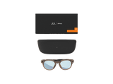 Gafas IA - Meta Oakley HSTN, Cámara ultra gran angular 12MP, Brown Smoke / Prizm™ Deep Water Polarizado