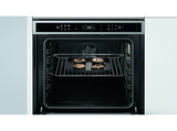 Horno a vapor - Whirlpool W6 OS4 4S1 P, Multifunción, Pirolítico, 73 l, 59.5 cm, tecnología 6th SENSE, Acero inoxidable y negro