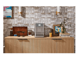 Cafetera express - KitchenAid 5KES8556ESX, 15 bar, 1450W, 2 Tazas, Pantalla a color de 6cm, Depósito 2.2L, Limpieza Automática, Acero inoxidable