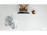Ventilador de sobremesa - Cecotec EnergySilence 620 RetroDesk, 40 W, 4 aspas, 3 velocidades, Oscilación, Plata