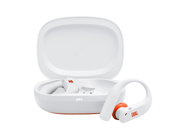 Auriculares deportivos - JBL Endurance Peak 4, Intraurales, Bluetooth, 48h Autonomía, 6 Micrófonos, Cancelación de Ruido Adaptativa, Blanco
