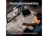 Webcam - Logitech MX Brio, Ultra HD 4K, Corrección de iluminación automática, Autoencuadre, Micrófonos/reducción de ruido, Tapa de privacidad, Negro