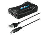 Adaptador cable - ISY IHD-9026, Scart - HDMI 1.4, Resolución máxima 1080p,  Negro