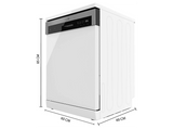 Lavavajillas - Cecotec Bolero Aguazero 6500 C, 15 servicios, 6 programas, 60 cm, Dual Zone Wash, Auto Open, Motor Inverter Plus, White