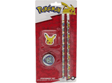 Pack papelería - Pyramid Pokémon, 2 lápices, 1 sacapuntas y 1 gomas de borrar