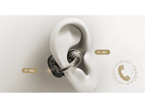 Auriculares True Wireless - Baseus Bowie Pro Open-Ear, 40 h de autonomía, Cancelación de ruido, Ultra-Ligeros, Resistencia IP67, Negro Cosmic