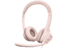 Auriculares - Logitech USB Headset H390, De diadema, Con cable, Para PC, Micrófono, Cancelación de ruido, Rosa