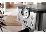 Cafetera express - De'Longhi Linea Classic EM450.M, 1325 W, 15 bar, 1.7 l, Thermoblock, Capacidad para 2 tazas, Metal