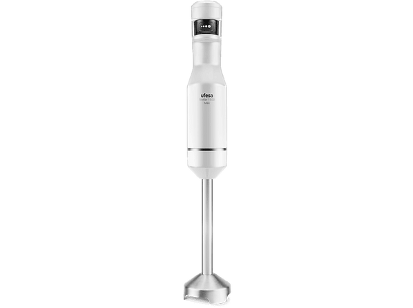 Batidora de mano - Ufesa Stellar 1500 Max, 1500W, Totalmente variable, Pantalla Digital, Blanco/Inox