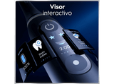 Cepillo eléctrico - Oral-B iO 6S, 5 modos, Seguimiento con app, Pantalla interactiva, Sensor de presión, 4 cabezales, Negro mate, Edición Navidad