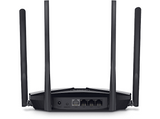 Router WiFi - Mercusys MR80X AX3000, Wi-Fi 6, Doble Banda, 3 Gbit/s, WPA3, MU-MIMO y OFDMA, Negro
