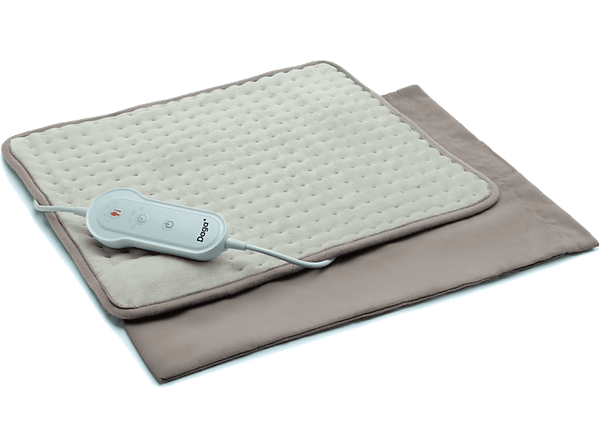 Almohadilla eléctrica - DagaCon Confort Multi XL, 110 W, 4 Niveles temperatura, Gris claro