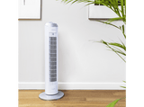 Ventilador de torre - Cecotec EnergySilence 8090 Skyline, 60W, Oscilación automática, 3 velocidades, Temporizador 2h, Asa, Base estable, Blanco