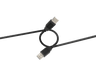 Cable USB - ISY IUC-1010, USB 2.0, USB-A a USB-A, 1.5m, 480 Mbps, Negro