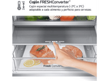 Frigorífico combi - LG GBV7180CPY, Total No Frost, 186 cm, 344 l, DoorCooling+™, FRESHConverter™, Inox antihuellas