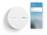 Detector de humo - Netatmo NSA-EC, Autonomía de 10 años, Alarma de Humo, Prueba Automatica, Blanco