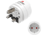 Adaptador de viaje - Hama 00223483, Adaptador EU-UK, Blanco