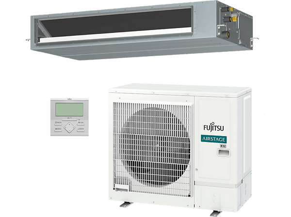 Aire acondicionado por conductos - Fujitsu ACY80-KA, 7309 fg/h, Motor DC Inverter, Blanco