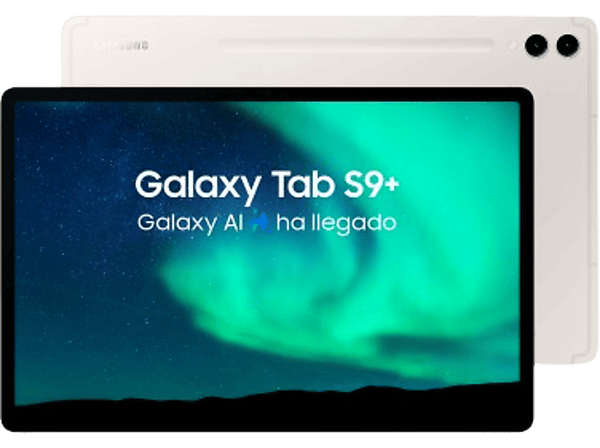 Tablet - Samsung Galaxy Tab S9 Plus 5G, 256GB, 12GB RAM, Crema, 12.4", Snapdragon 8 Gen 2, Android 13