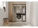 Lavadora secadora integrable - Haier BHA6SD696M6DB9-S, Series 6, 9 kg+6 kg, 1600 rpm, 16 programas, Función vapor, AutoDose, Sin panelar