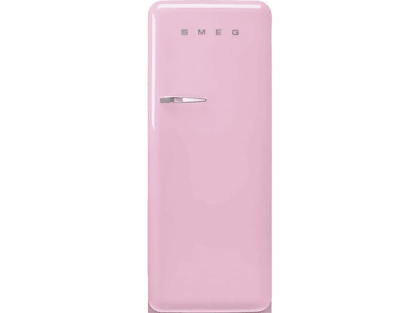 Frigorífico una puerta - Smeg FAB28RPK5, Cíclico, 153 cm, 244 l, Rosa