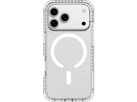 Funda móvil - CellularLine Ultra Strong Mag, Para Apple iPhone 18 Pro, MagSafe, Carga inalámbrica, Anti impactos, Antibacteriana, Transparente