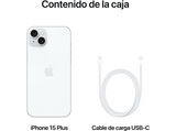Apple iPhone 15 Plus, Azul, 256 GB, 5G, 6.7  Pantalla Super Retina XDR, Chip A16 Bionic, iOS