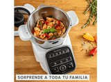 Robot de cocina - Moulinex Companion XL HF80DB, 1550 W, 3 l, 12 programas automáticos, Modo manual, Silencioso, 5 accesorios, Blanco
