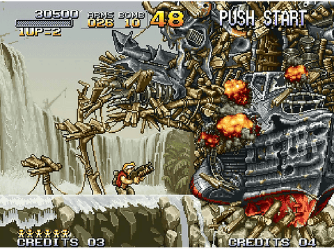 Cartucho juego retro Neo Geo: Metal Slug