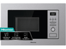 Microondas con grill integrable - Hisense BIM320G41X, 1000 W, 5 niveles, Auto-Limpieza, 20 l, Inox