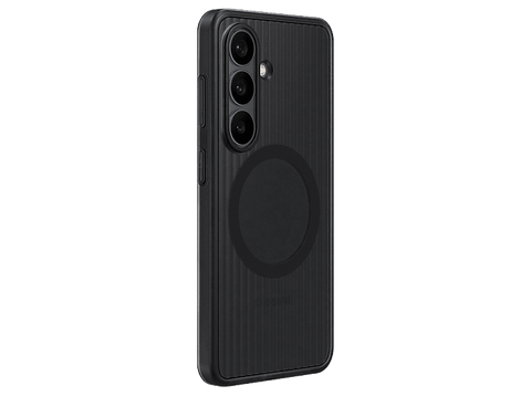 Funda móvil - Samsung, Para Galaxy S26+, Trasera, Rugerizada, Negra
