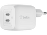 Cargador - Belkin BoostCharge Pro, USB-C, 65 W, Carga Rápida, Tecnología GaN, Blanco