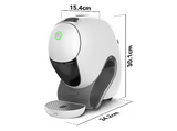 Cafetera de cápsulas - Krups Nescafé® Dolce Gusto® Neo, 3 packs de cápsulas compostables, SmartBrew, Reconocimiento automatico de bebidas, Blanco