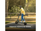 Patinete eléctrico - Cecotec Bongo Z Mountain, 1000 W, 500W nominal, Autonomía 50 km, Inclinación 15%, Ruedas OffRoad 10.5, eABS, Panel táctil, Black