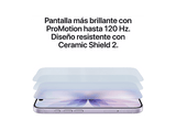Apple iPhone 17, Azul neblina, 256 GB, 5G, 6.3  OLED Super Retina XDR, Chip A19, iOS