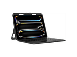 Funda con teclado - Targus VersaVu® Bluetooth®, Para iPad Pro® de 11 pulgadas (M4), Retroiluminación Ajustable, Rotación 360º, Pie de Apoyo, Negro