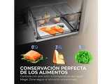 Frigorífico americano - Haier Horizon HCW99F18DIMB, No Frost, 182,5 cm, 630 l, Dispensador Agua y Hielo, Nutribank, Negro