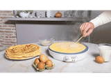 Crepera - Cecotec Fun Crepestone, 1000 W, 30.5cm, Revestimiento RockStone, Libre de PTFE y PFOA, Blanco