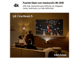 Proyector - LG PU615U, 3840 x 2160 píxeles, 20.000 h, UHD 4K, Plateado