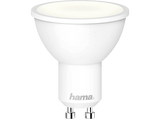 Bombilla inteligente - Hama GU10, WiFi, sin concentrador, 5,5W, compatible con Alexa y Google Assistant