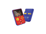 Consola retro portátil - Koch Media HyperMegaTech Rare Super Pocket, Pantalla LCD 2.8, Hasta 4h de autonomía, USB-C, Rojo y azul