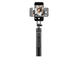 Palo Selfie - CellularLine SELFIE STICK MAX, Multifuncional, Rotación 360º, Extensible 180 cm, Bluetooth y control remoto, Negro
