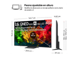 TV QNED Mini LED 75 - LG 75QNED81B6A, UHD 4K, Procesador Inteligente α7 AI Processor 4K Gen9, Smart TV, DVB-T2 (H.265), Negro