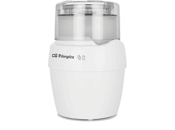 Picadora - Orbegozo, 800 W, 0.6 l, Acero inoxidable, Sistema de seguridad, Blanco