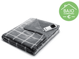 Manta eléctrica - Daga Relax Suave, 150 W, 6 Niveles temperatura, Gris oscuro