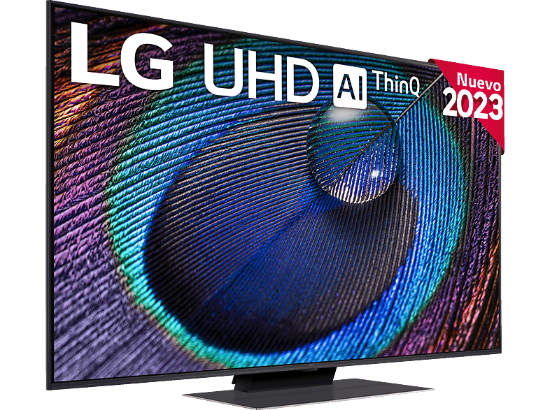 TV LED 50 - LG 50UR91006LA, UHD 4K, Inteligente α5  4K Gen6, Smart TV, DVB-T2 (H.265), Calibración TV incluida, Azul Ceniza