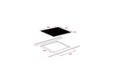 Placa inducción - Teka IZC 63015 MSS, 3 zonas, Zona grande 28 cm, Touch Control, 60 cm, Negro