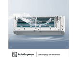 Aire acondicionado Split 1 x 1 - Hisense KC50 Smart Clima, 5000 fg/h, Wi Fi, Autolimpieza, Blanco