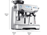 Cafetera express - Sage Oracle SES980BSS4EEU1, 15 bar, 2400 W, 2 Tazas, Pantalla LCD y botones, Acero Inoxidable