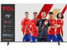 TV LED 75" - TCL 75P6K, UHD 4K, AiPQ, Smart TV, DVB-T2, Smart TV, 60 Hz, Negro